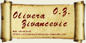 Olivera Živančević vizit kartica